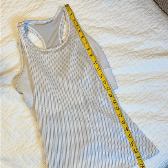 Lululemon | White Racerback Tank + Bra - Picture 9 of 9